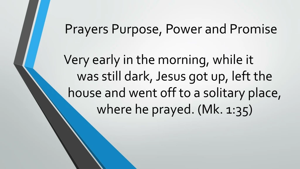prayers purpose power and promise