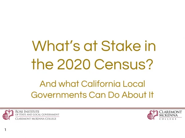 What’s at Stake in the 2020 Census?