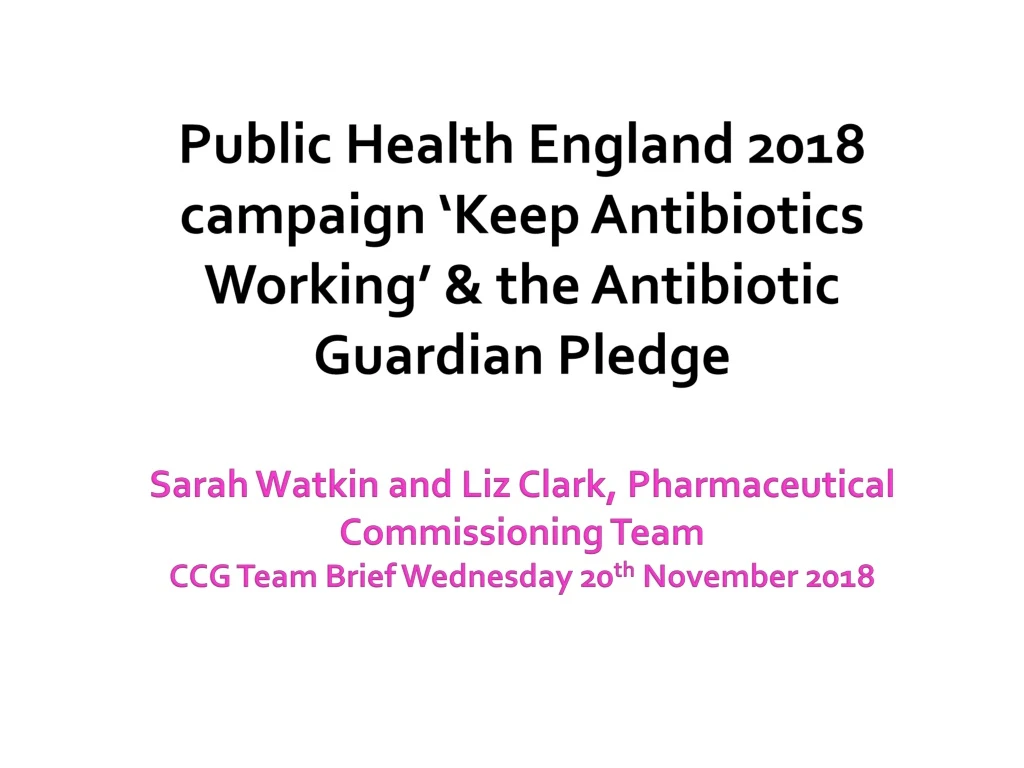 public health england 2018 campaign keep