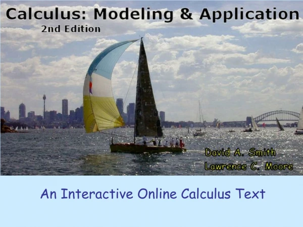 An Interactive Online Calculus Text