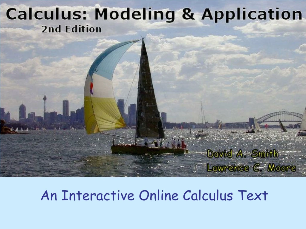 an interactive online calculus text