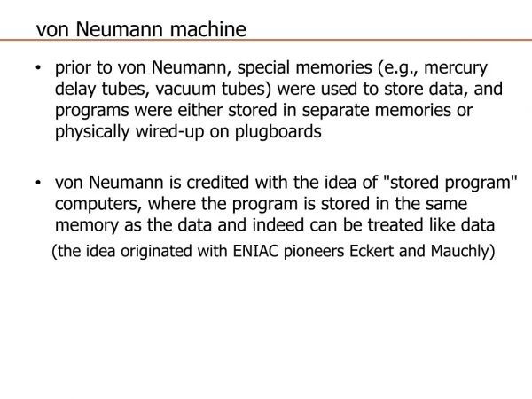 von Neumann machine