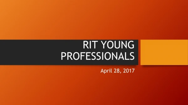 RIT YOUNG PROFESSIONALS