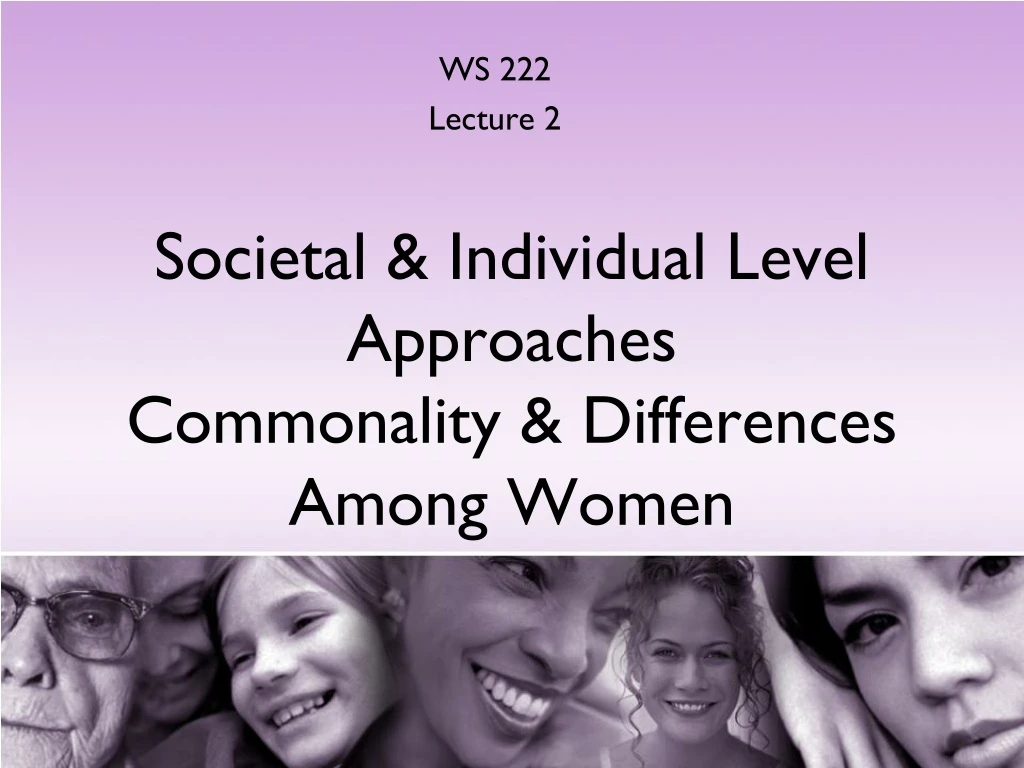 ws 222 lecture 2