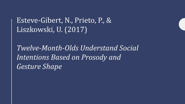 Esteve‐Gibert , N., Prieto, P., &amp; Liszkowski , U. (2017)