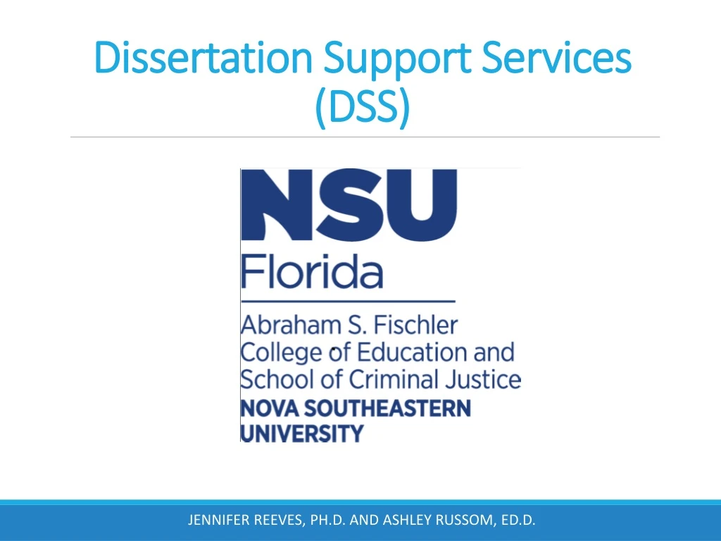 dissertation support services dss