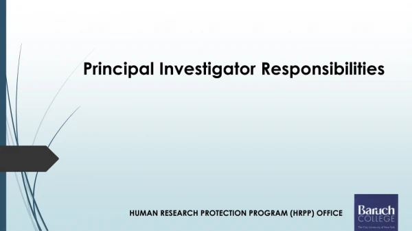 Human RESEARCH Protection Program (HRPP) OFFICE