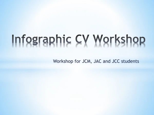 Infographic CV Workshop