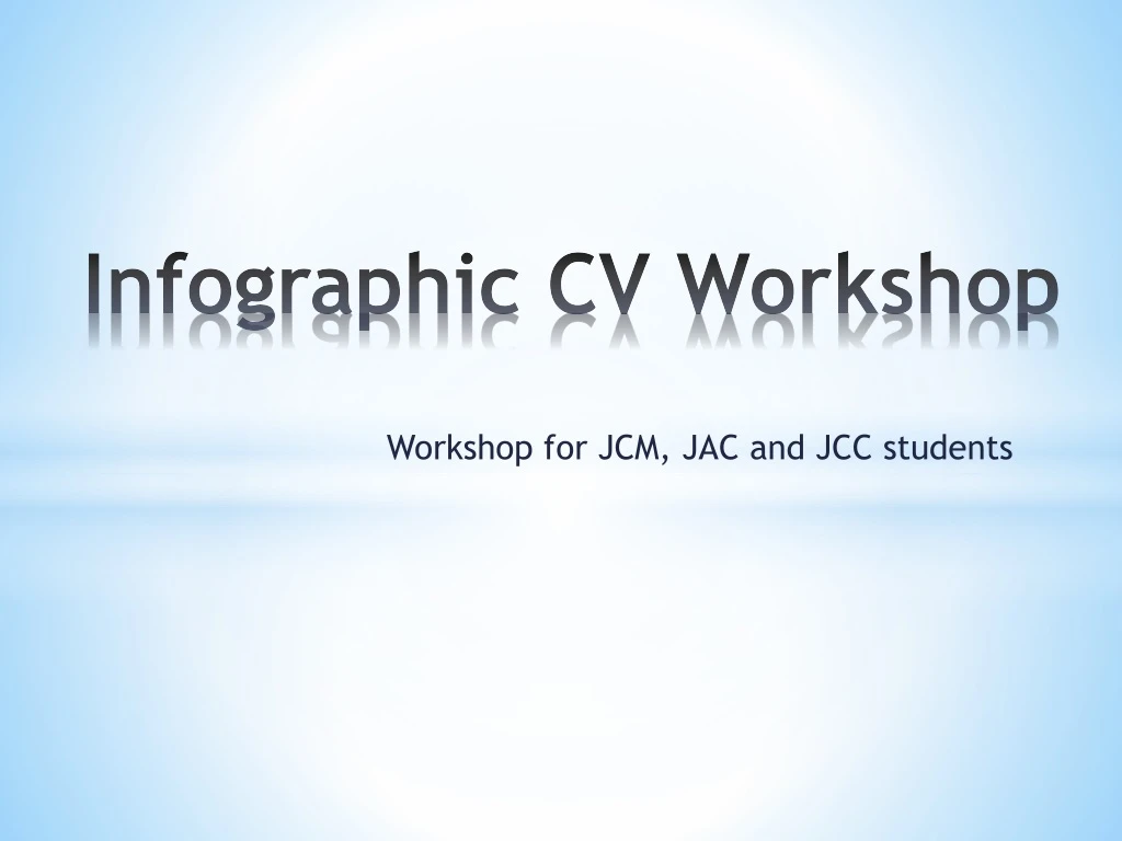infographic cv workshop