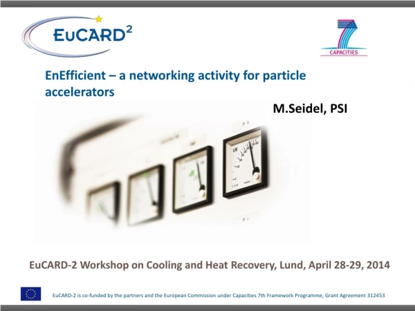 EnEfficient – a networking activity for particle accelerators M.Seidel , PSI