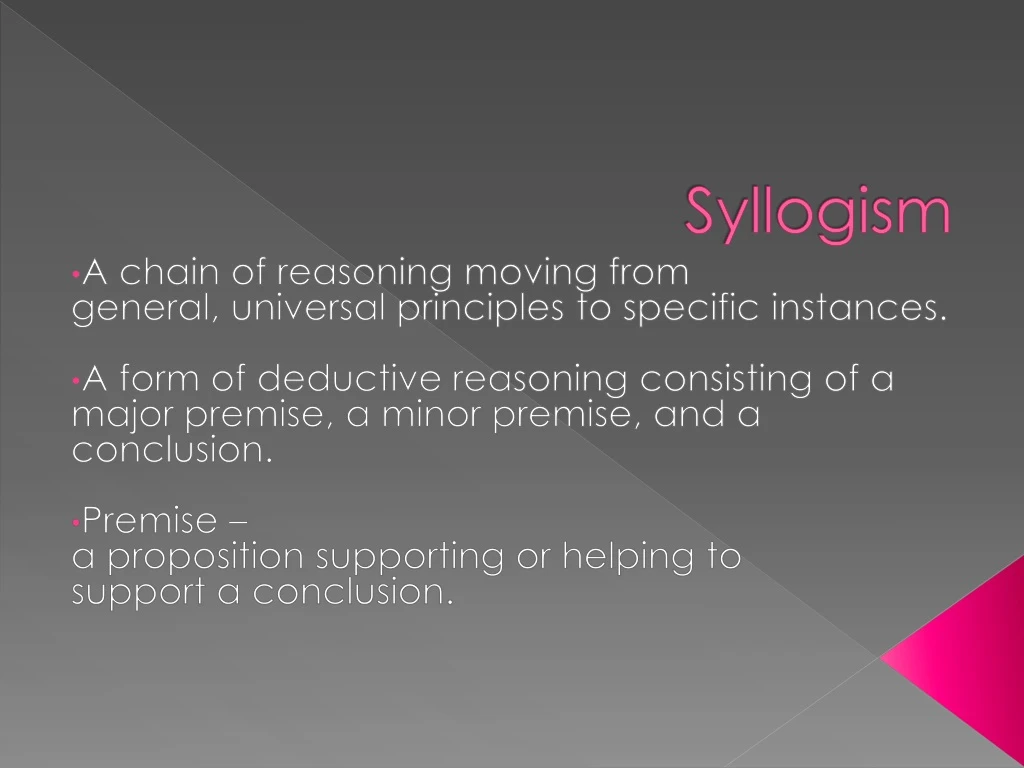 syllogism