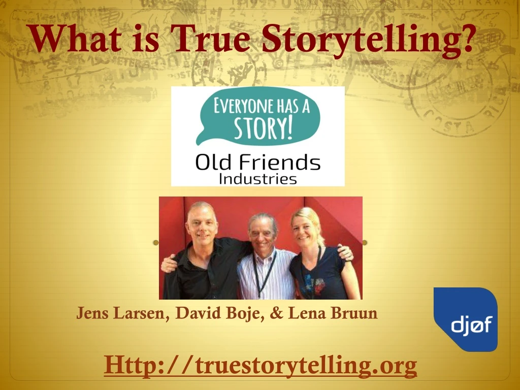 what is true storytelling