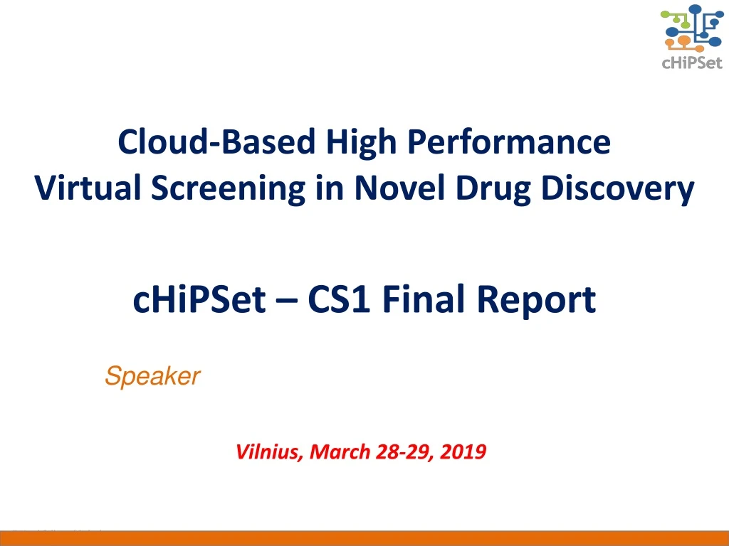 cloud b ased high performance virtual screening