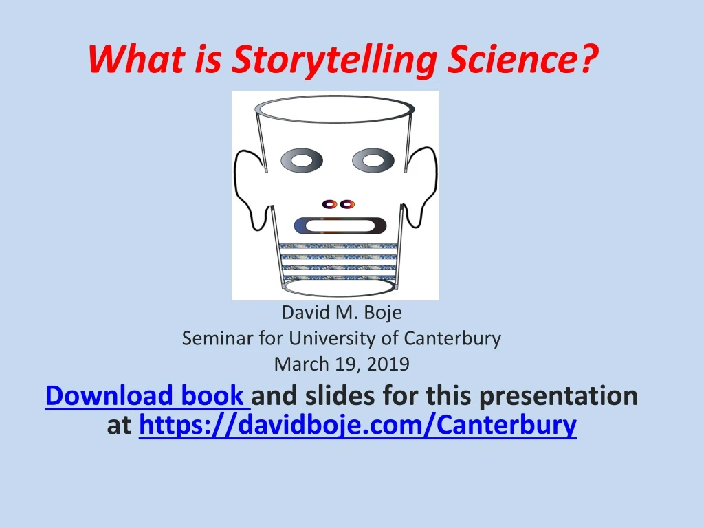what is storytelling science