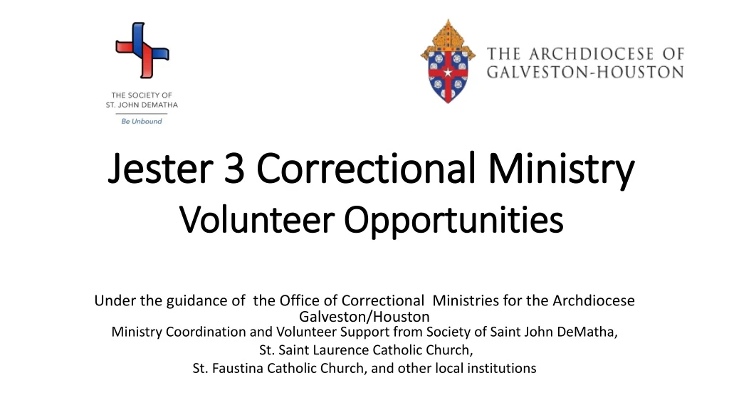 jester 3 correctional ministry volunteer opportunities