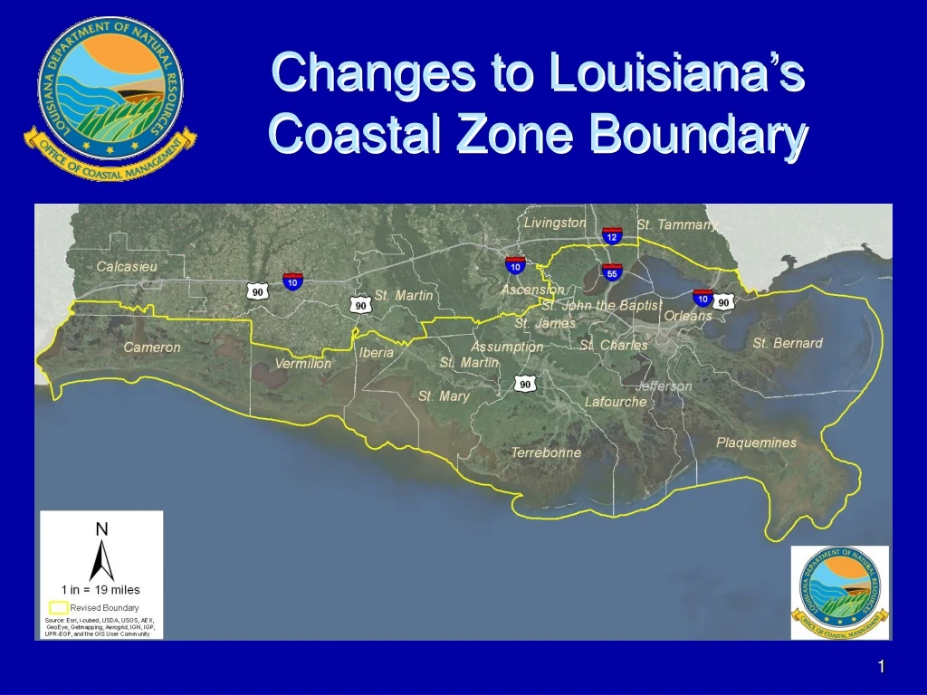 changes to louisiana s coastal zone boundary