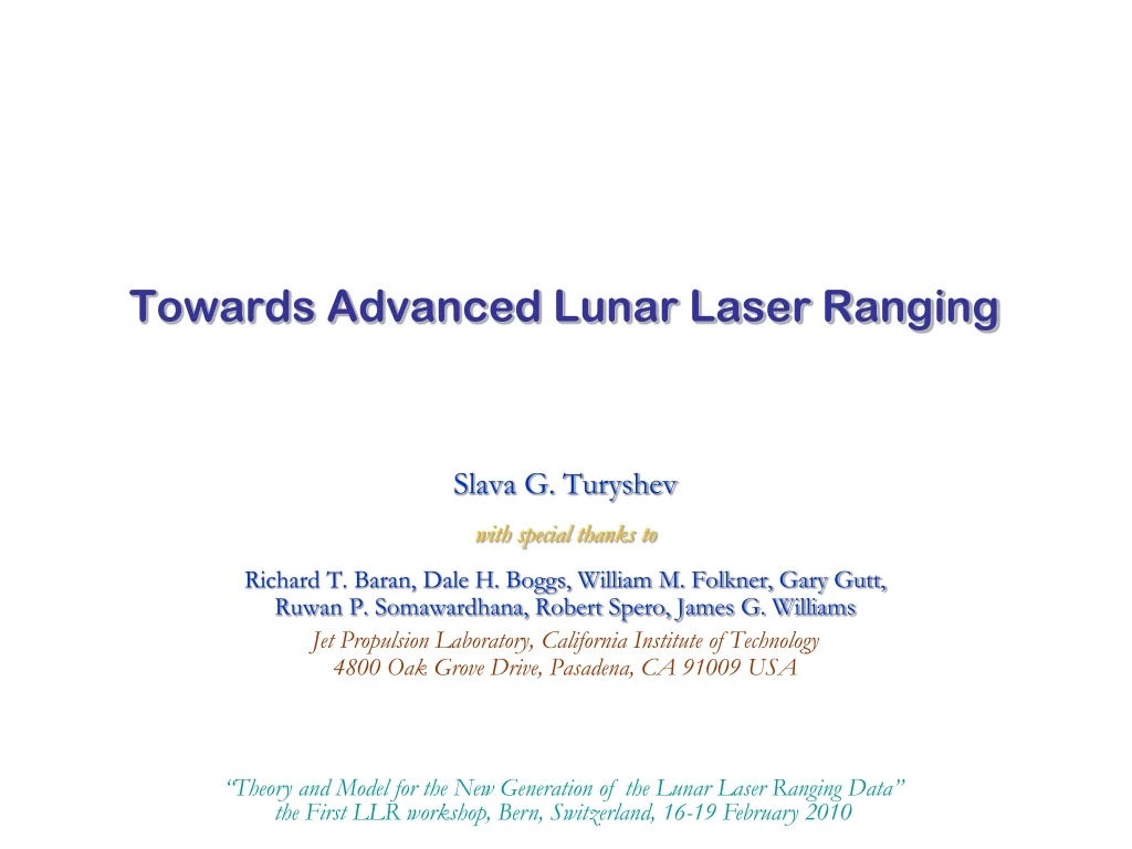 towards advanced lunar laser ranging