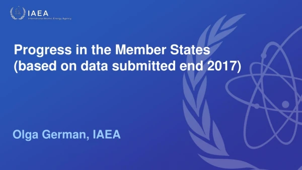 Progress in the Member States (based on data submitted end 2017)