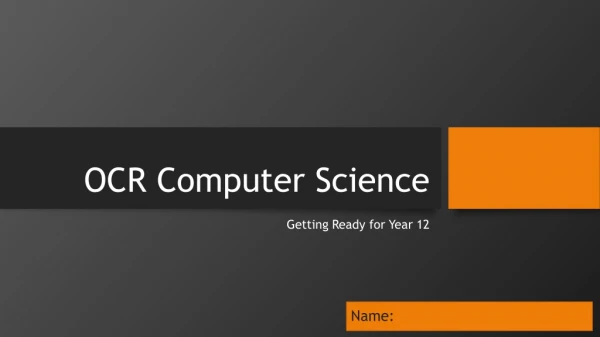 OCR Computer Science