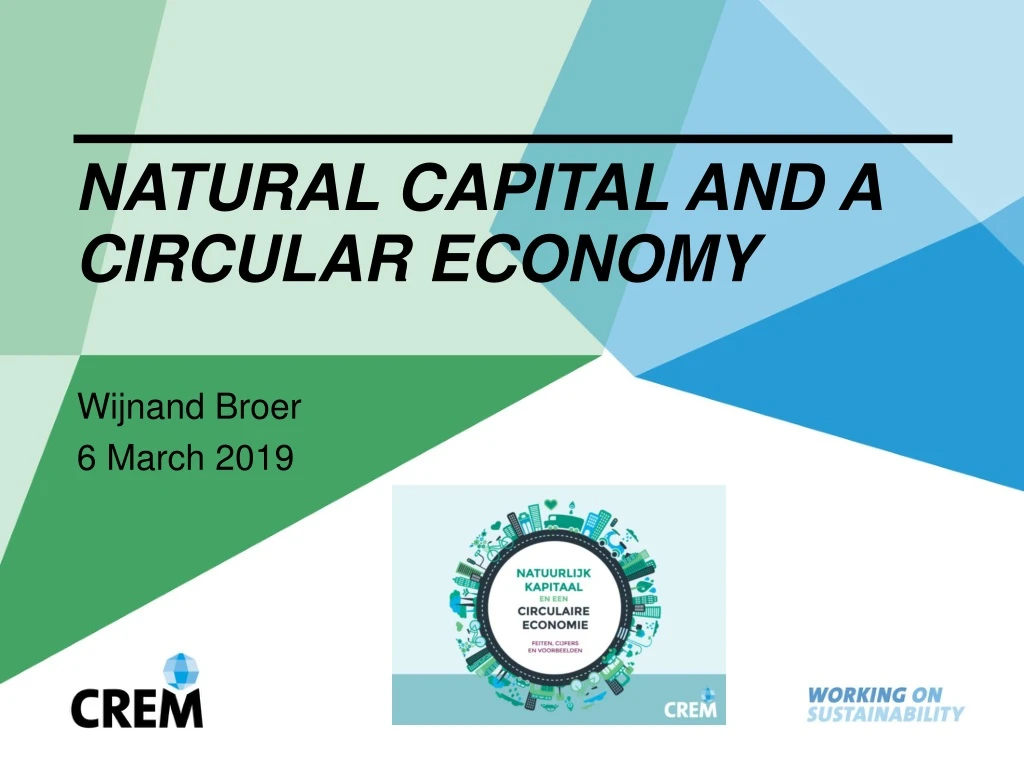natural capital and a circular economy