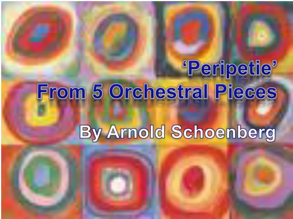 peripetie from 5 orchestral pieces
