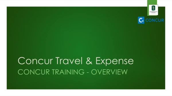 Concur Travel &amp; Expense