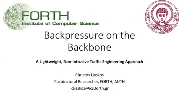 Backpressure on the Backbone
