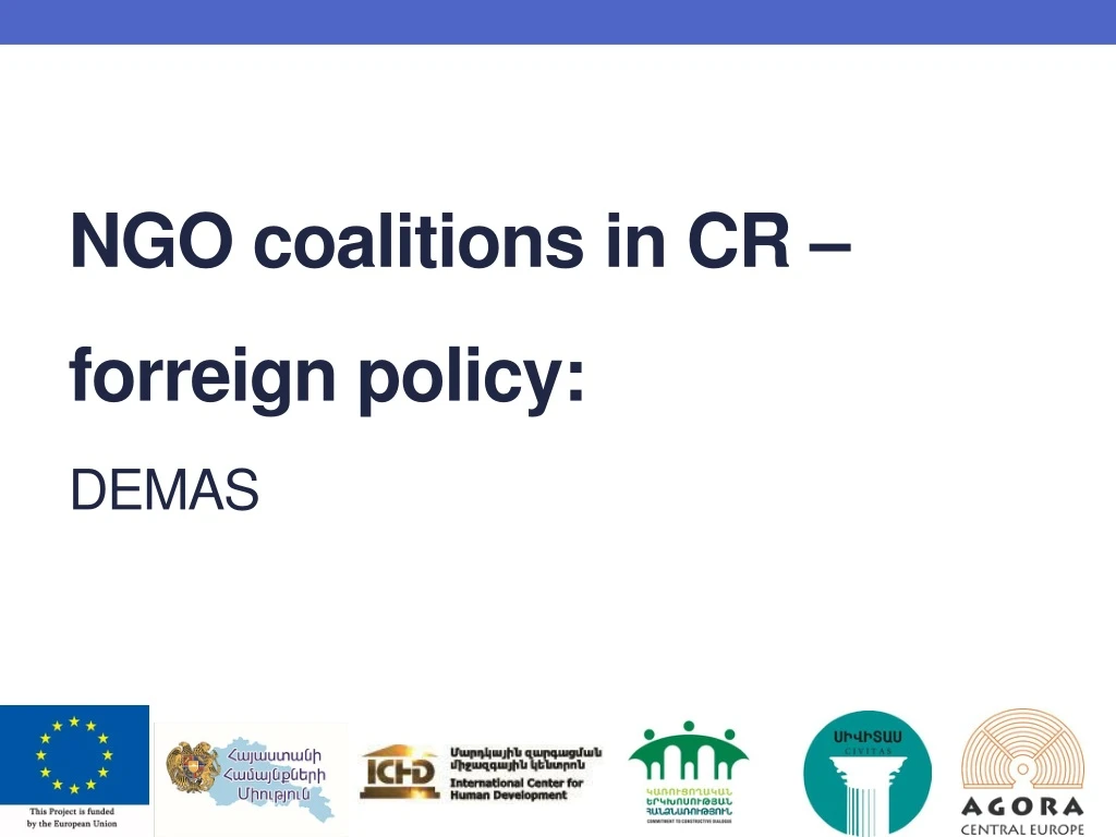ngo coalitions in cr forreign policy demas