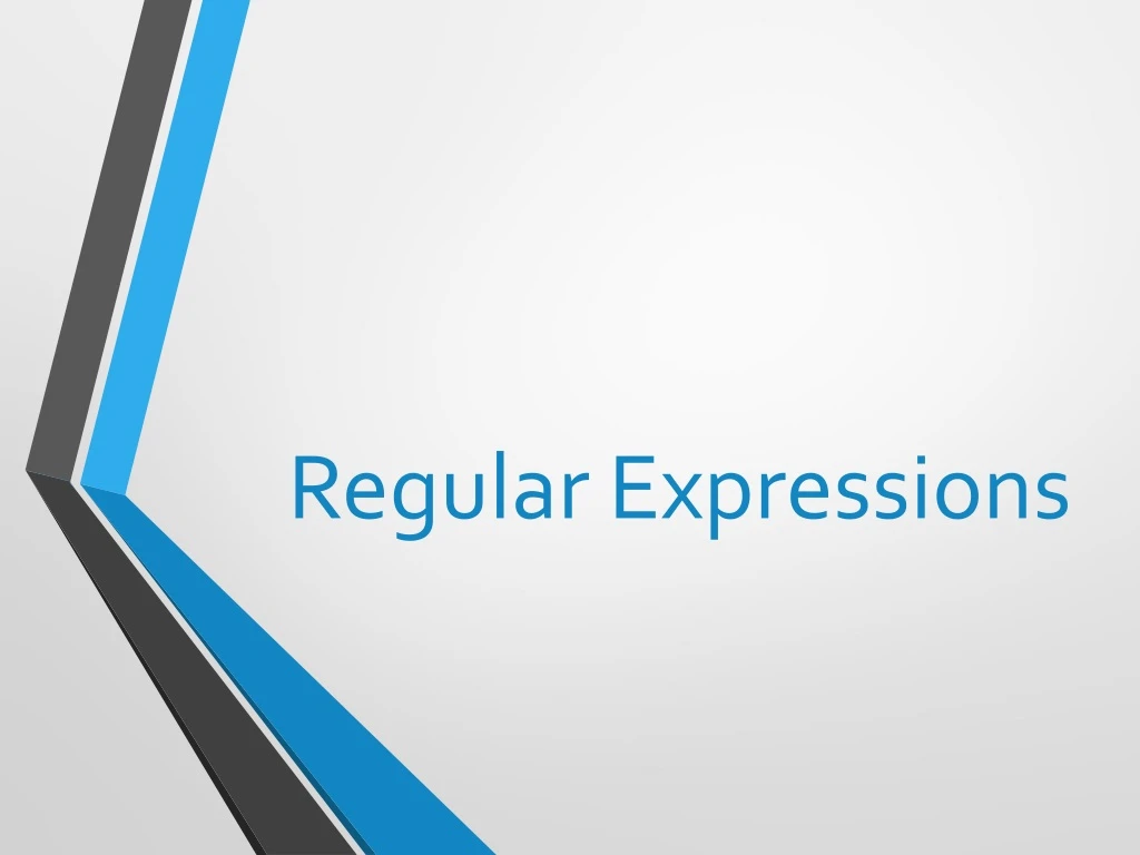 regular expressions