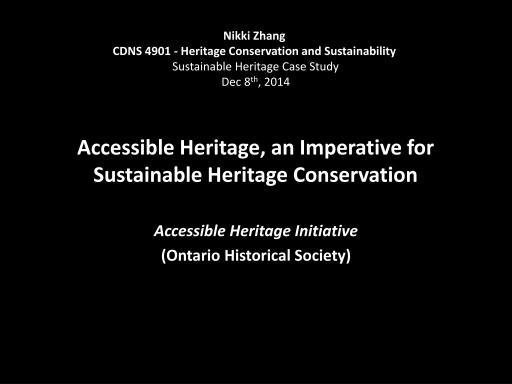 accessible heritage an imperative for sustainable heritage conservation
