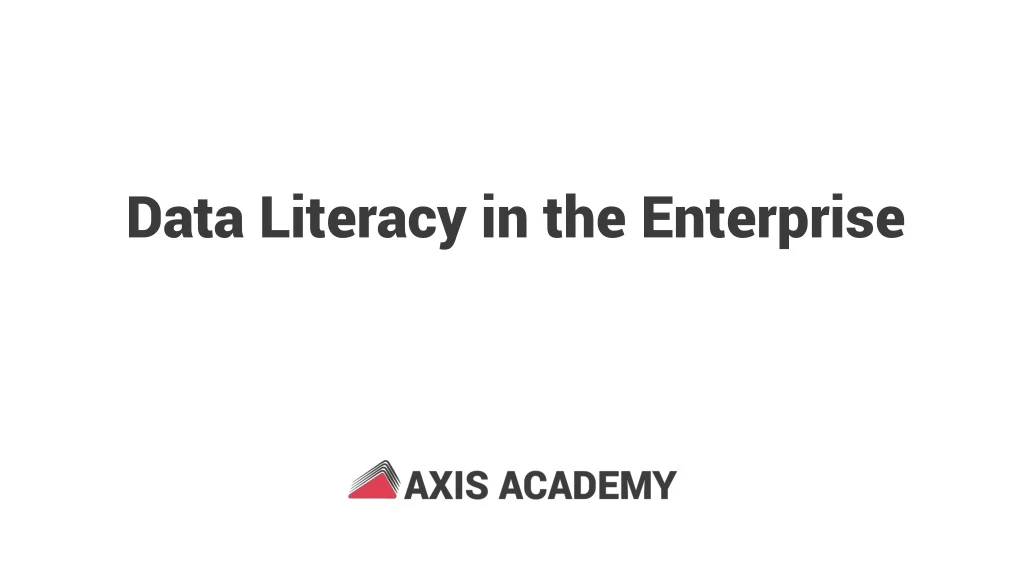 data literacy in the enterprise