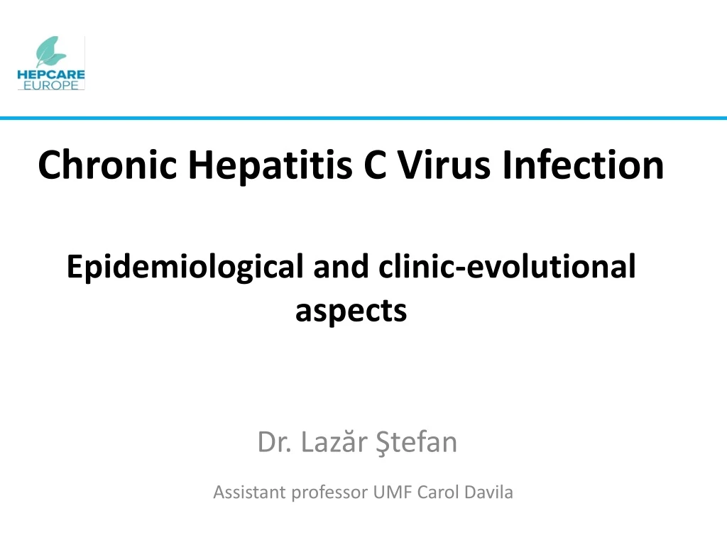 chronic hepatitis c virus infection epidemiological and clinic evolutional aspects