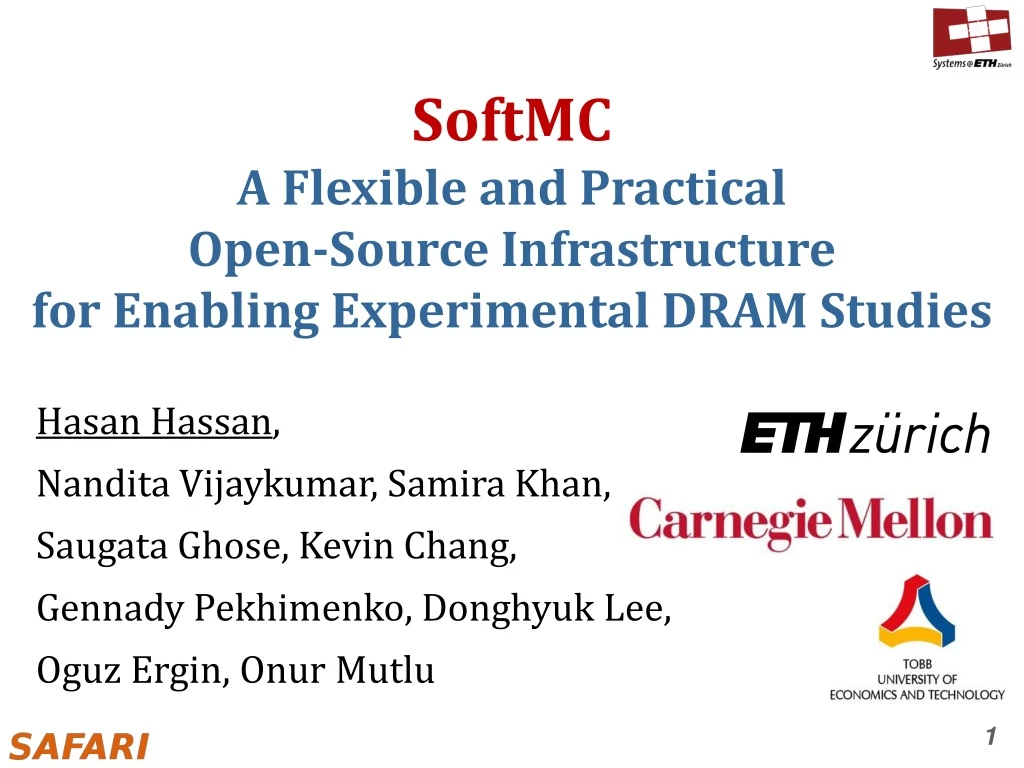 softmc a flexible and practical open source infrastructure for enabling experimental dram studies
