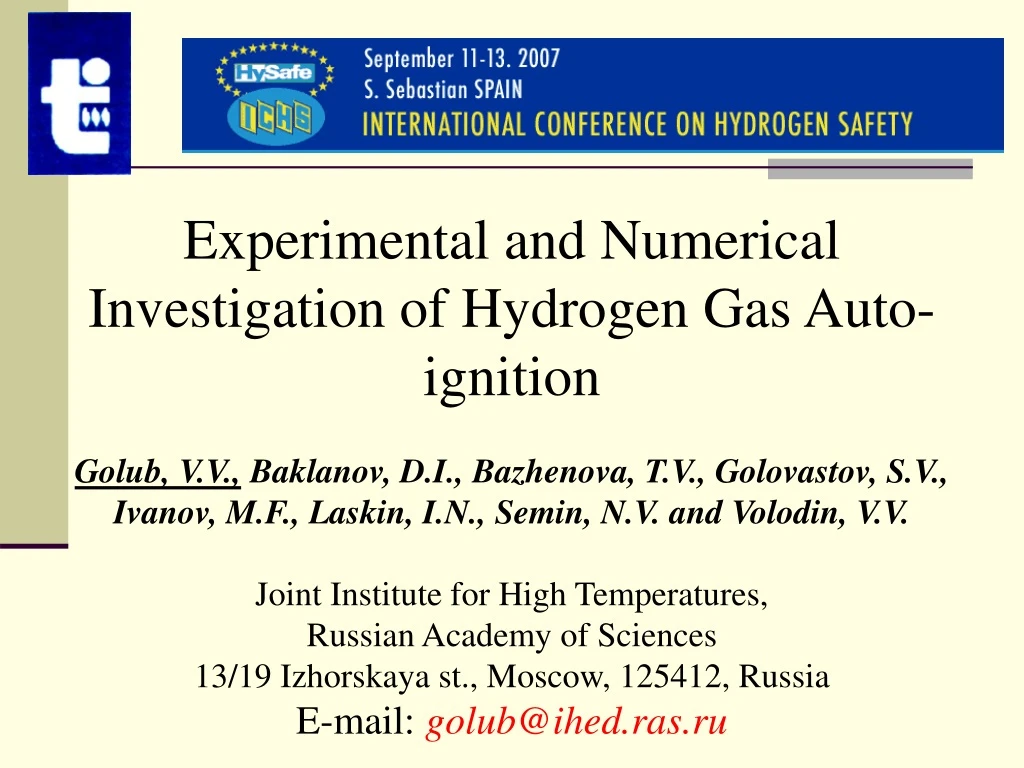 experimental and numerical investigation