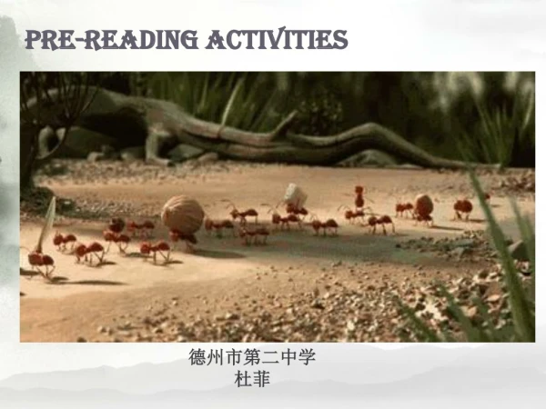 Pre-reading activities