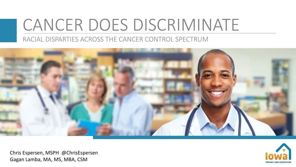 cancer does discriminate racial disparties across