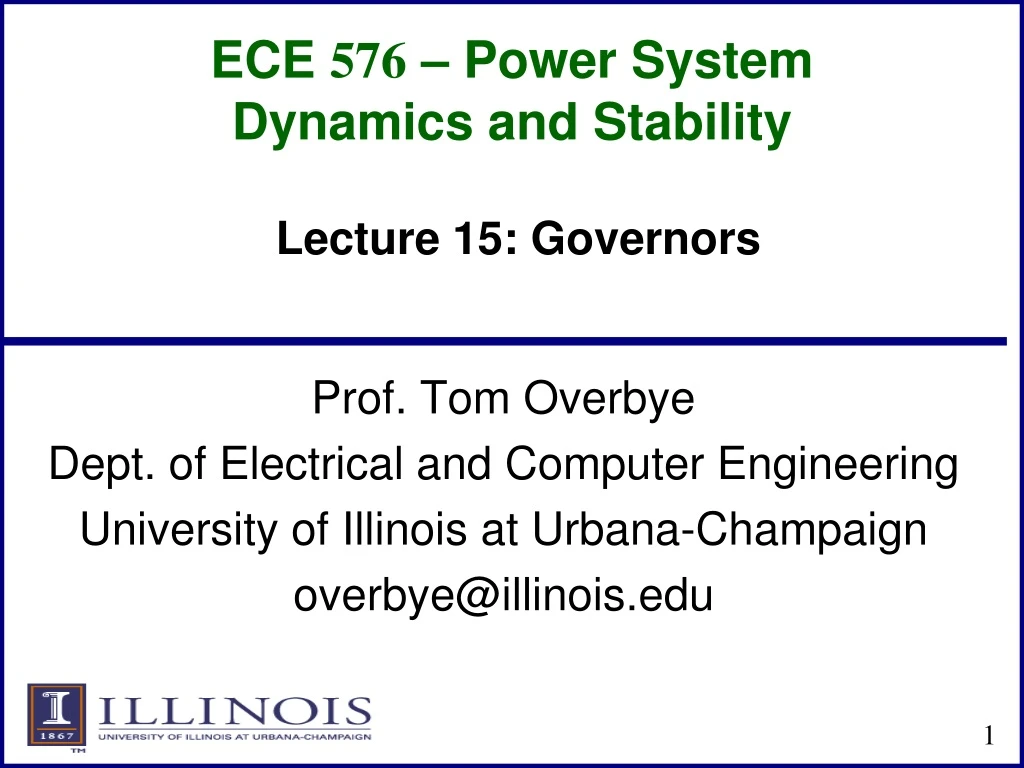 ece 576 power system dynamics and stability