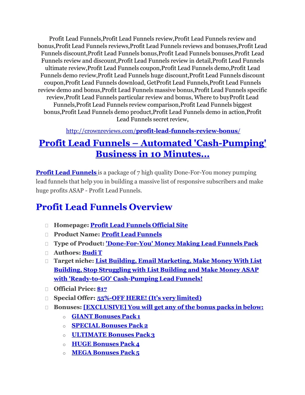 profit lead funnels profit lead funnels review