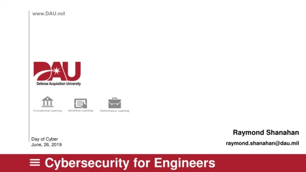 Cybersecurity for Engineers