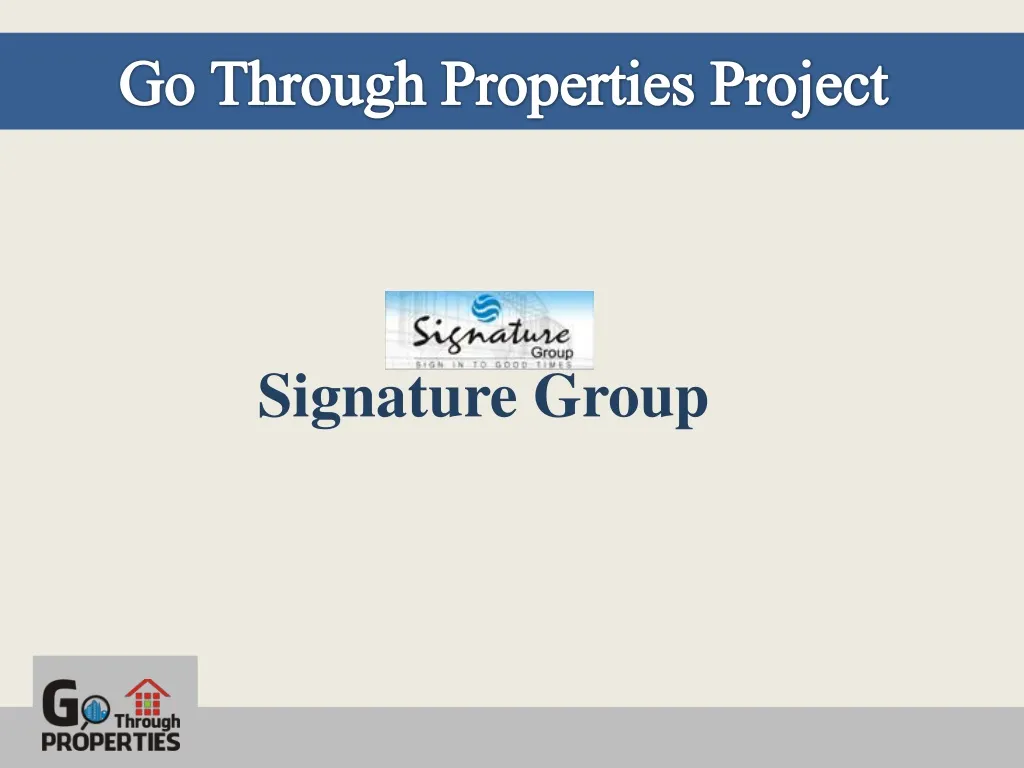 go through properties project