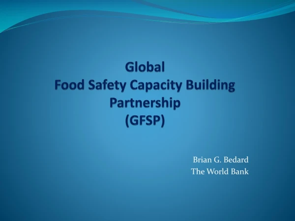 Global Food Safety Capacity Building Partnership (GFSP)
