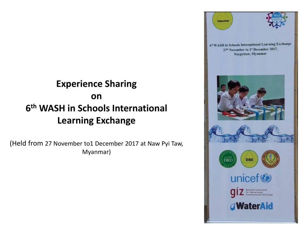 experience sharing on 6 th wash in schools