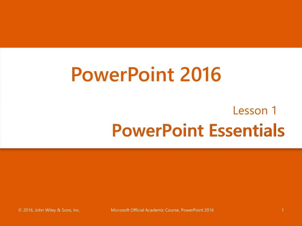 powerpoint essentials