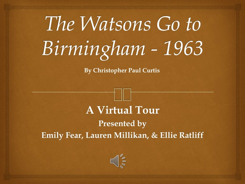 the watsons go to birmingham 1963