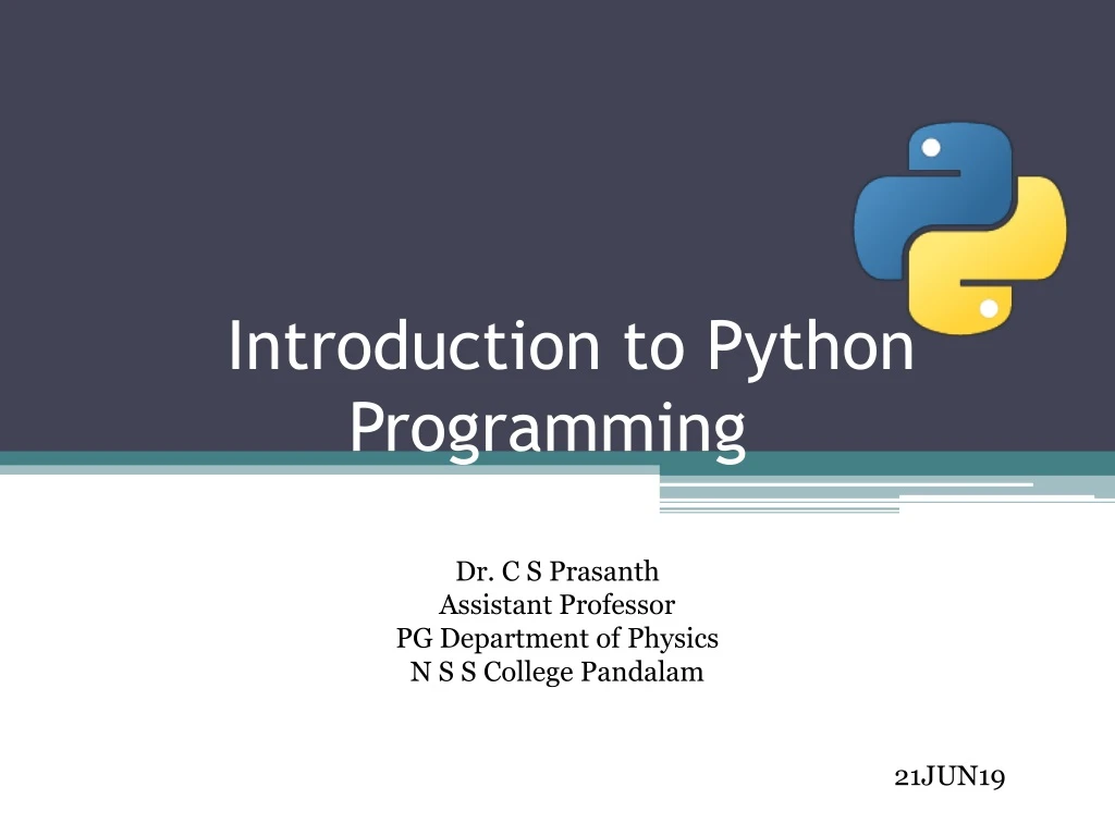 introduction to python programming