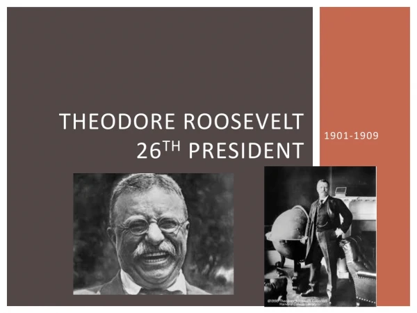 Theodore Roosevelt 26 th President
