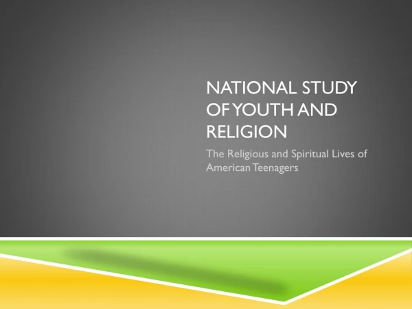 National Study of Youth and Religion