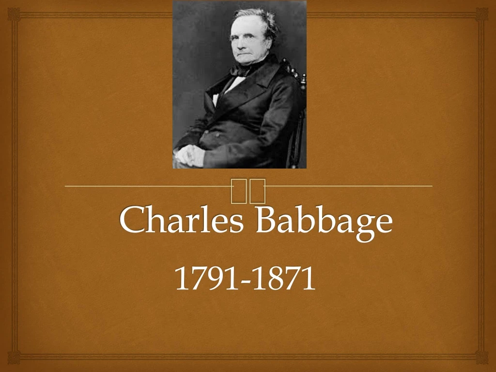 charles babbage