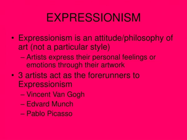 EXPRESSIONISM