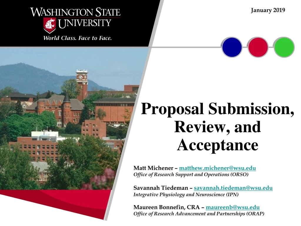 proposal submission review and acceptance